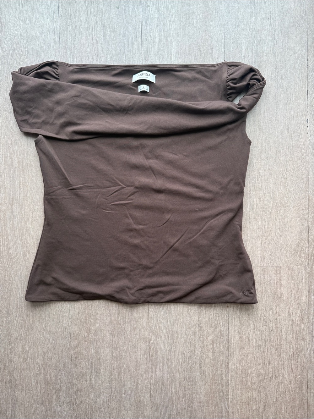 Aritzia 2 Piece Set Women’s Stretch Crop Pants & Top Set Chocolate Espresso